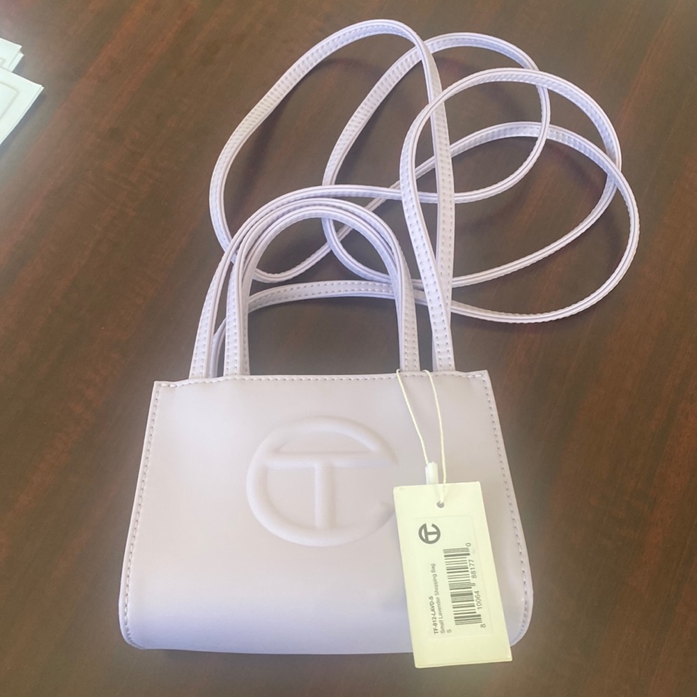 Lilac small Telfar shopping bag, nwt